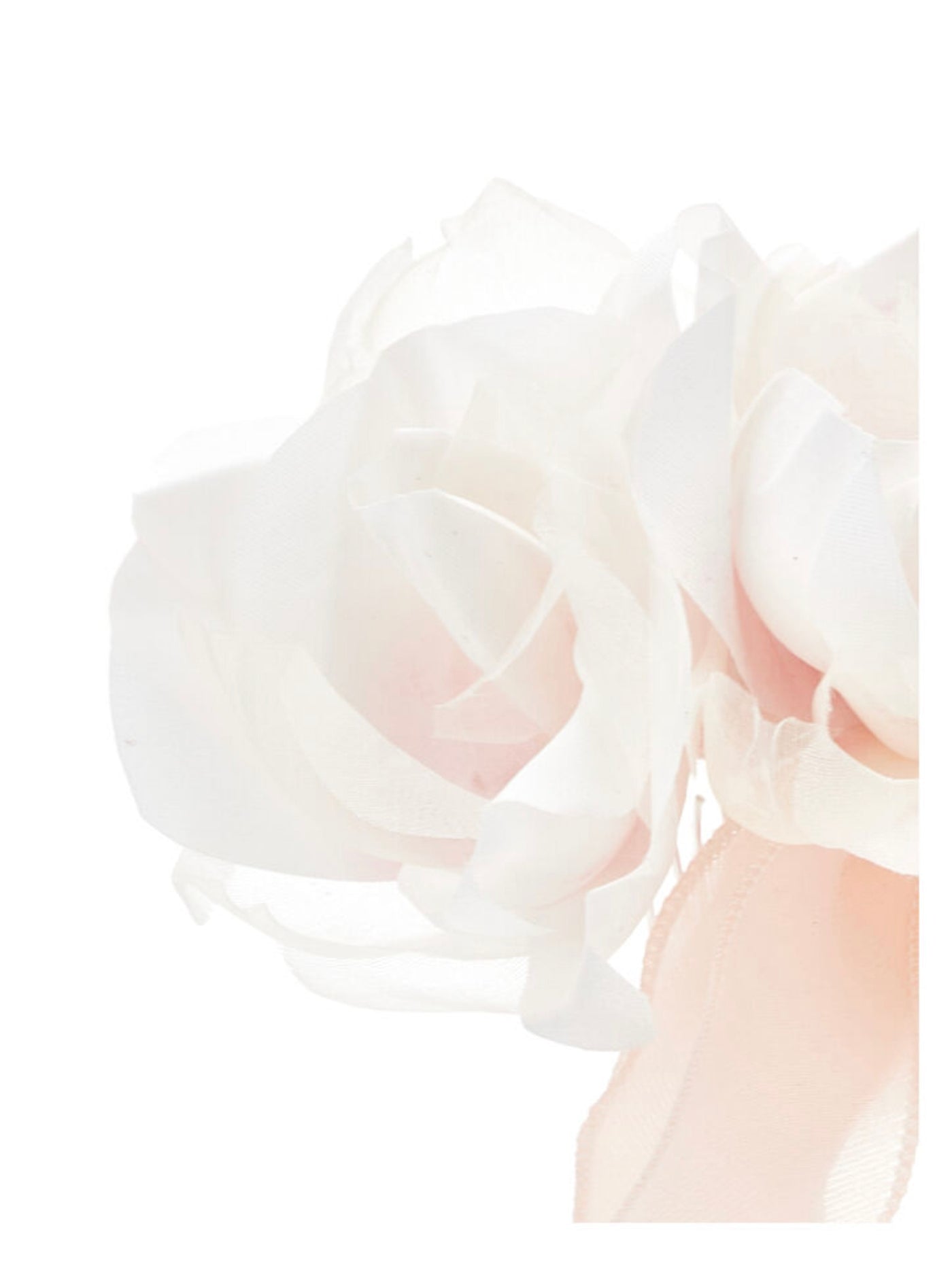 Luxe Floral Hair Clip in Off-White Color