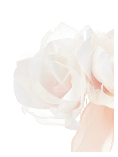Luxe Floral Hair Clip in Off-White Color