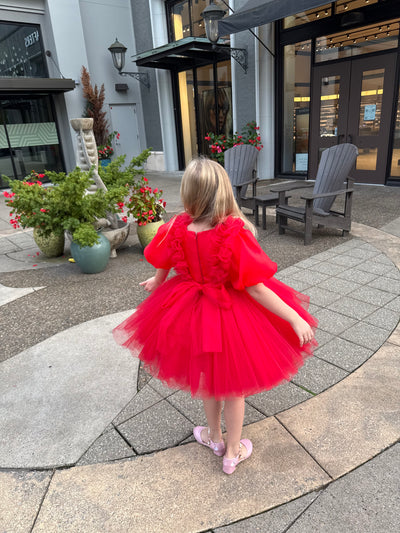 Flower Girl Dress – Red Enchantment
