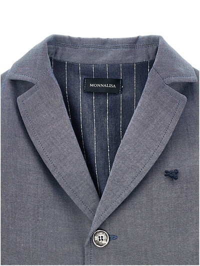 Sigma Boy Italian Navy Blue 3-piece Suit Set