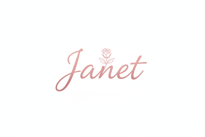 The logo like this, Just one word Janet